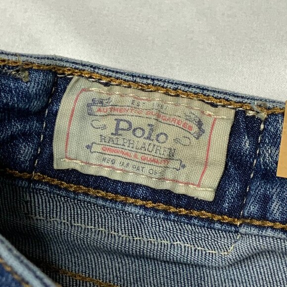 NWT VTG Y2K Polo Ralph Lauren Jeans Women's XS Blue Bowery Straight Low Rise - Picture 8 of 14